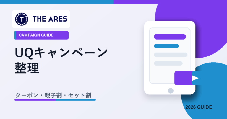 UQモバイルキャンペーン整理のアイキャッチ