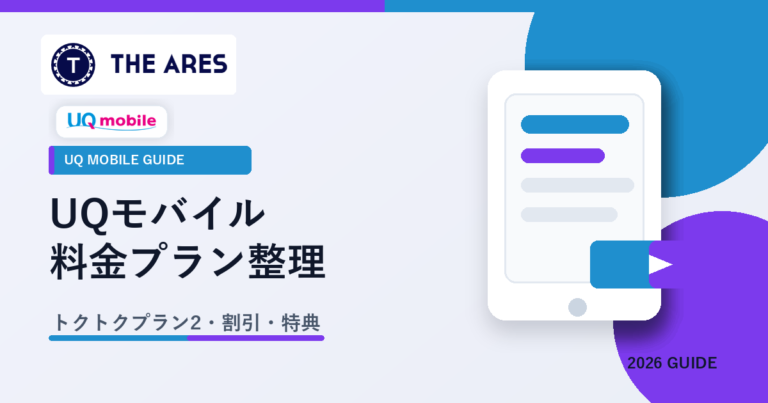UQモバイルの料金プランと割引整理
